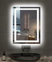 Espelho LED Amorho para banheiro 60x80cm com antiembaçante e memória Espelho LED Amorho para banheiro 60x80cm com antiembaçante e memória