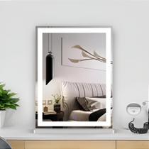 Espelho LED com Base de MDF para Penteadeira - Iluminação Touch Screen Espelho LED com Base de MDF para Penteadeira - Iluminação Touch Screen