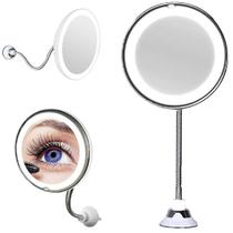 Espelho LED de Parede Hotel Banheiro com Haste Flexivel 360