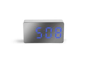 Espelho LED Digital Clock Alarme Soneca & Time Display LED Nig