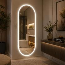 Espelho Led Jateado Bivolt Decorativo Salão Banheiro Quarto Hall De Luxo Espelho Led Jateado Bivolt Decorativo Salão Banheiro Quarto Hall De Luxo