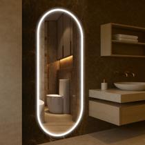 Espelho Led Jateado Bivolt Decorativo Salão Banheiro Quarto Hall De Luxo Espelho Led Jateado Bivolt Decorativo Salão Banheiro Quarto Hall De Luxo