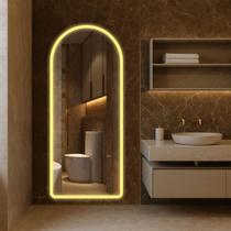 Espelho Led Jateado Borda Infinita Luxo Decorativo Banheiro Quarto Sala Salão Bivolt Espelho Led Jateado Borda Infinita Luxo Decorativo Banheiro Quarto Sala Salão Bivolt