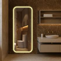 Espelho Led Jateado Borda Infinita Luxuoso Sala Banheiro Quarto Hall Bivolt Espelho Led Jateado Borda Infinita Luxuoso Sala Banheiro Quarto Hall Bivolt