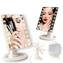 Espelho LED Maquiagem Touch USB Para Mulheres Vaidade