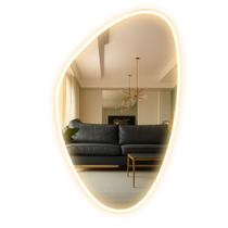 Espelho LED Organico 95cm Sala Banheiro Vertical Horizontal