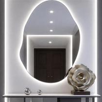 Espelho Led Orgânico Madri Decorativo De Parede Para Quarto Banheiro E Sala Demoglass Espelho Led Orgânico Madri Decorativo De Parede Para Quarto Banheiro E Sala Demoglass