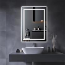 Espelho LED para banheiro Amorho 20x28cm com luz frontal e retroiluminado Espelho LED para banheiro Amorho 20x28cm com luz frontal e retroiluminado