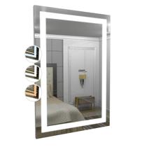 Espelho Led Retangular 0,90 X 0,70cm Maquiagem 3 Tonalidades Espelho Led Retangular 0,90 X 0,70cm Maquiagem 3 Tonalidades