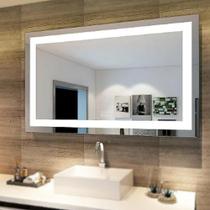Espelho LED Touch Screen Horizontal com Iluminação Ajustável