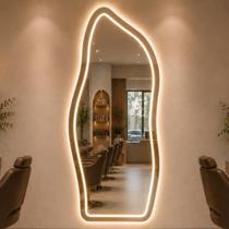 Espelho Lopazzi Arcos Led Jateado 3 Cores Botão Touch 170x70cm para Closet,Quarto,Salão e Camarim