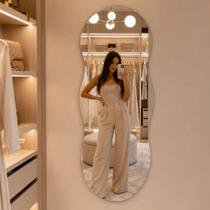 Espelho Lopazzi Aura Retangular 90x60 Quarto Closet Parede Corpo Inteiro Sem Moldura Lapidado Vidro
