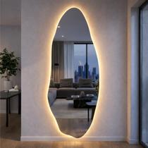 Espelho Lopazzi Corpo Inteiro Grande Organico LED 3 cores Industrial 150x60 Quarto Loja Sala Espelho Lopazzi Corpo Inteiro Grande Organico LED 3 cores Industrial 150x60 Quarto Loja Sala