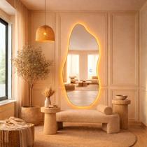 Espelho Lopazzi Grande Corpo Inteiro Decorativo Com Led Orgânico 90cm