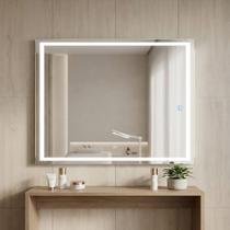 Espelho Lopazzi Iluminado LED Touch 80x90cm Retangular Decorativo para Maquiagem e Quarto Espelho Lopazzi Iluminado LED Touch 80x90cm Retangular Decorativo para Maquiagem e Quarto