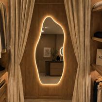 Espelho Lopazzi Orgânico Magnus Led 90x40cm P/ Salão,Lavabo, Banheiro, Quarto, Closet,Penteadeira Espelho Lopazzi Orgânico Magnus Led 90x40cm P/ Salão,Lavabo, Banheiro, Quarto, Closet,Penteadeira