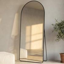Espelho Lopazzi Oval com Base Reta Grande 170x70 Corpo Inteiro Suporte de Chão Moldura de metal Espelho Lopazzi Oval com Base Reta Grande 170x70 Corpo Inteiro Suporte de Chão Moldura de metal