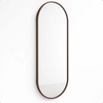 Espelho Lopazzi Oval Grande Corpo Inteiro 150x50 Decoração Moldura em Metal