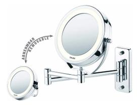 Espelho Luz Led P/ Parede Bancada C/ Aumento Zoom Maquiagem