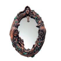 Espelho Mágico Pequeno em Resina com Faces da Deusa - 21 cm