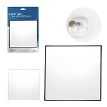 Espelho Make Quadrado Zoom Espelho Aumento Com Ventosa de Beleza Espelho Make Quadrado Zoom Espelho Aumento Com Ventosa de Beleza
