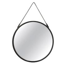 Espelho Mart 11730 em Metal Preto 98 cm