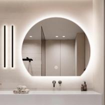 Espelho Meia Lua com Jato Frontal e LED Touch Screen Ajustável