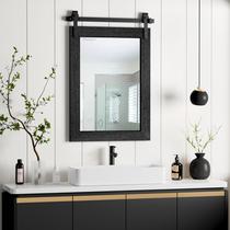Espelho Menscha Farmhouse Over Sink 56x81cm Preto Rústico Espelho Menscha Farmhouse Over Sink 56x81cm Preto Rústico