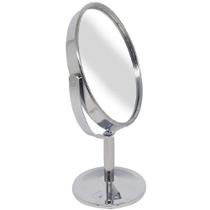 Espelho Mesa Oval Giratório Dupla Face Aumento Zoom p