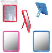 Espelho Mesa Retangular Moldura Plastico Colors 15,5X12Cm