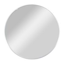 Espelho Minimalista Redondo 60x60 cm Prata Estilo e Sofisticação para o Seu Ambiente