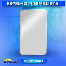 Espelho Minimalista Retangular 40x70 cm Cobre Banheiro Sala Quarto Casa Estilo - Evolux