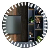Espelho Moderno Touch Screen Raiada com LED 6000k Branco Frio Reduna Espelho Moderno Touch Screen Raiada com LED 6000k Branco Frio Reduna
