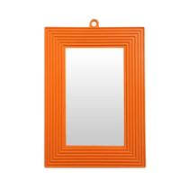 Espelho Moldura 18X12 Laranja Budeplast