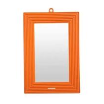 Espelho Moldura 20X14 Laranja Budeplast