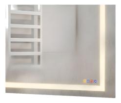 Espelho Multifuncional Luz Som 90x90cm Hafele