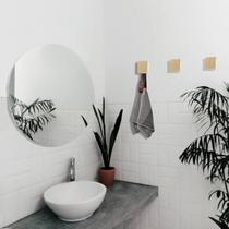 Espelho Multiuso Lapidado 30cm Redondo E2G Design