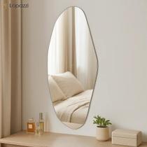 Espelho Orgânico 110x50 cm Design Moderno Instalação Vertical Horizontal Acabamento Premium Espelho Orgânico 110x50 cm Design Moderno Instalação Vertical Horizontal Acabamento Premium