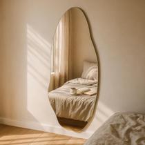 Espelho Orgânico 150x60 Vênus Parede Decorativo Design Moderno Assimétrico Sem Moldura