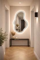 Espelho organico 50x80 jato touch led 3 tons