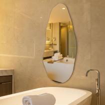 Espelho Orgânico 70cm Decoração Lapidado Design Moderno Luxo Espelho Orgânico 70cm Decoração Lapidado Design Moderno Luxo