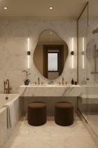 Espelho Orgânico 70x50 Com Suporte