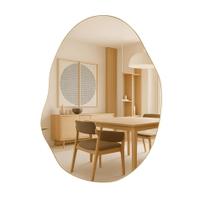 Espelho Orgânico 70x50 Lapidado Design Moderno Luxo Espelho Orgânico 70x50 Lapidado Design Moderno Luxo
