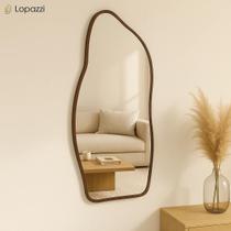 Espelho Orgânico 90x40 cm Moldura Metal Design Moderno Acabamento Premium Alumínio Pintura Epóxi