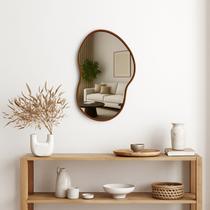 Espelho Organico Cloud 70cm X 50cm Moldura em material ecológico Espelho Organico Cloud 70cm X 50cm Moldura em material ecológico