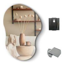 Espelho Orgânico Cloud 70x50cm Decorativo Barato Minimalista -