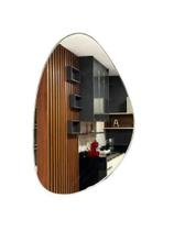 Espelho Orgânico Com Alça de material sintético com 45x70 Decoração Banheiro Sala Espelho Orgânico Com Alça de material sintético com 45x70 Decoração Banheiro Sala