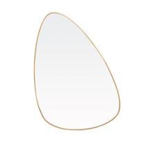 Espelho Orgânico com Borda de Metal Dourado 23cm x 35cm - Lyor Espelho Orgânico com Borda de Metal Dourado 23cm x 35cm - Lyor