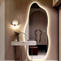 Espelho Orgânico com LED Touch 3 Cores Decorativo Moderno Corpo Inteiro 115x60 150x60 170x70