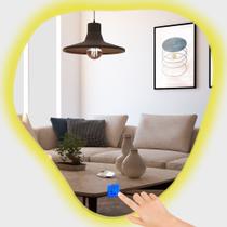 Espelho Orgânico com sensor touch, Led Branco Quente , com pendurador - banheiro, lavabo, aparador